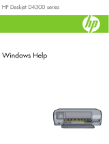 HP (Hewlett-Packard) Deskjet D4300 Printer series User manual