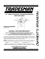 Tradesman BTS10W4 Owner's manual