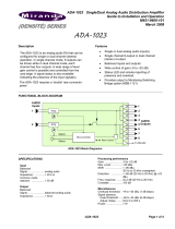 Miranda ADA-1023 Manual To Installation And Operation