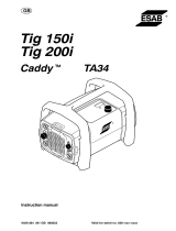 ESAB Caddy Tig 200i - Caddy<sup>®</sup>Tig 150 User manual
