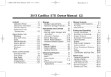Cadillac 2013 XTS Owner's manual