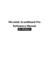 Microtek ScanWizard Pro Reference guide