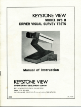 Keystone View DVS-II Drivers Vision Screener Owner's manual