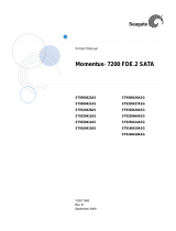 Seagate Momentus 7200 FDE.2 SATA User manual