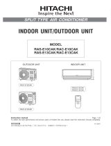 Hitachi RAC-X10CBK User manual
