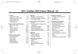 Cadillac 2011 SRX CROSSOVER Owner's manual