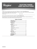 Whirlpool ELECTRIC RANGE User manual