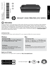HP Deskjet 2000 Printer series - J210 Installation guide