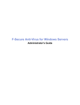 F-SECURE ANTI-VIRUS FOR WINDOWS SERVERS 9.00 Administrator's Manual