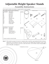 RBH Sound RSS Speaker Stands Owner's manual