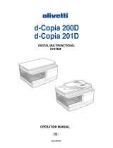 Olivetti D-COPIA 200D E D-COPIA 201D Owner's manual