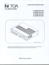 TOA A-2240 CE-AU User manual