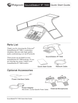 Poly SoundStation IP 7000 Quick start guide