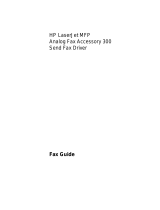 HP LaserJet MFP Analog Fax Accessory 300 User manual