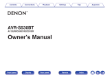 Denon AVR-S530BT Owner's manual