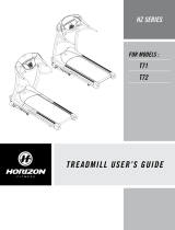 Horizon Fitness T71 T72 User manual