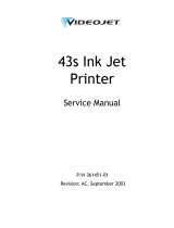 VIDEOJET 43s Ink Jet User manual