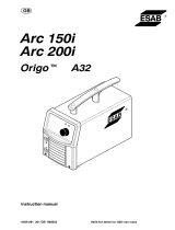ESAB Origo™ Arc 150i User manual