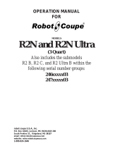Robot Coupe R2 B Operating instructions