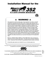GTO 352 User manual