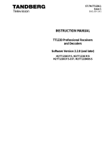 TANDBERG M2/TT1220CIF/S User manual