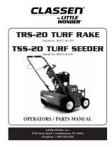 Classen TRS-20 TURF RAKE  User manual