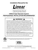Linear LPA-PRO-SW2000XLS Single Installation Manual