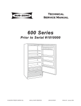 Sub-Zero 611/O Technical & Service Manual