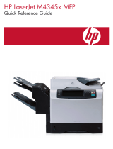 HP LaserJet M4345 Multifunction Printer series Reference guide