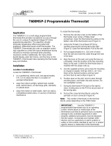 Johnson Controls T600MSP-2 Installation Instructions Manual