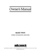 Audio Research VSi55 Owner's manual