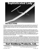 Carl Goldberg Sophisticated Lady Glider Kit Owner's manual
