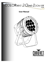 Chauvet COLORado 2-Quad Zoom VW Tour User manual