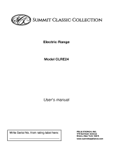 Summit Appliance CLRE24E Owner's manual