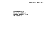 Vauxhall Vivaro (January 2012) Owner's manual