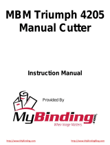 MyBinding MBM Triumph 4205 User manual