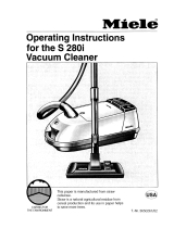 Miele S280 Owner's manual