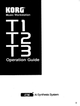 Korg T3 Operating instructions