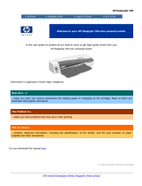 HP DesignJet 100 Printer series User guide