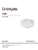 Lexmark 26H0122 - T 430d B/W Laser Printer User manual