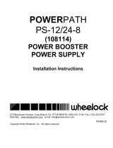 Wheelock POWERPATH PS-12-24-8 Installation Instructions Manual