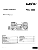 Sanyo AWM-2800 Owner's manual