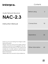 Integra NAC-2.3 Owner's manual