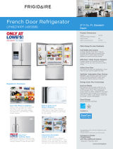 Frigidaire LFHB2741PF French Door Refrigerator User manual
