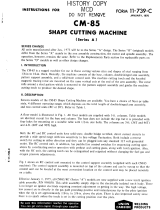 ESAB CM-85 Shape Cutting Machine Troubleshooting instruction