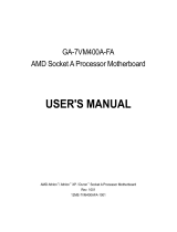 Gigabyte GA-7VM400A-FA User manual