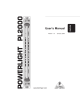 Behringer Powerlight PL2000 User manual