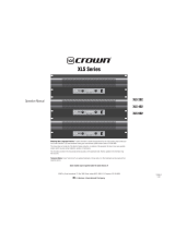 Crown XLS 402 Operating instructions