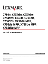 Lexmark 25A0452 - C 736dtn Color Laser Printer Technical Reference