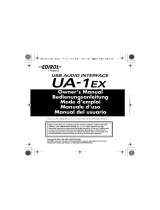Edirol UA-1EX Owner's manual